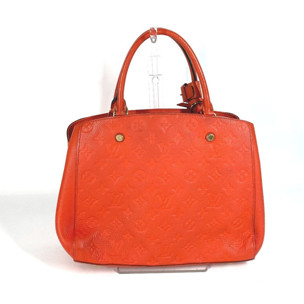 Louis Vuitton Orange Monogram Empreinte Handbag Shoulder Bag Tote Bag (Pre-Owned)
