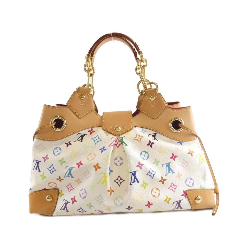 Louis Vuitton Multi-Color White Coated Canvas Shoulder Bag (Pre-Owned)
