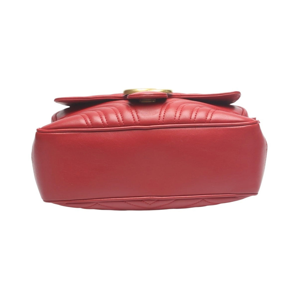GG Marmont Zip Around Camera Bag Matelasse Leather Small