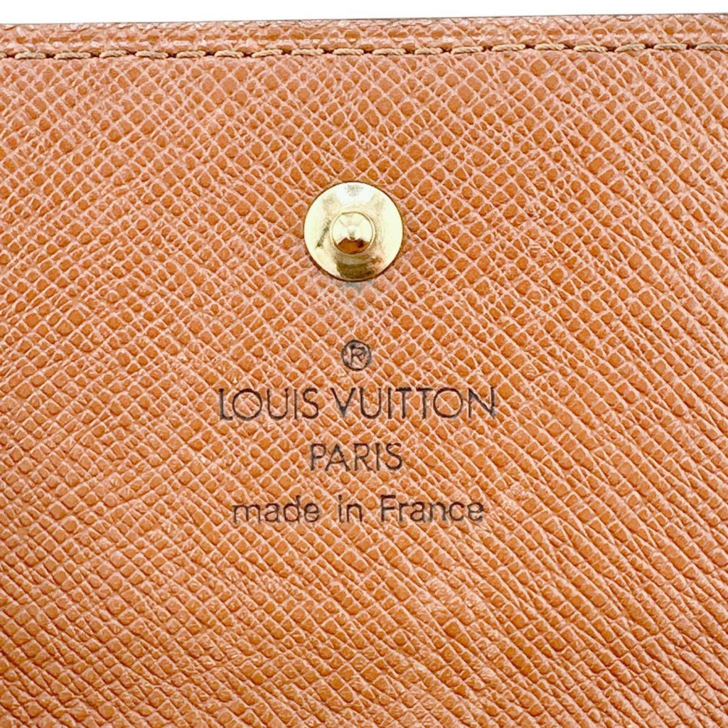 Louis Vuitton Brown Monogram Long Wallet (Tri-Fold) (Pre-Owned)