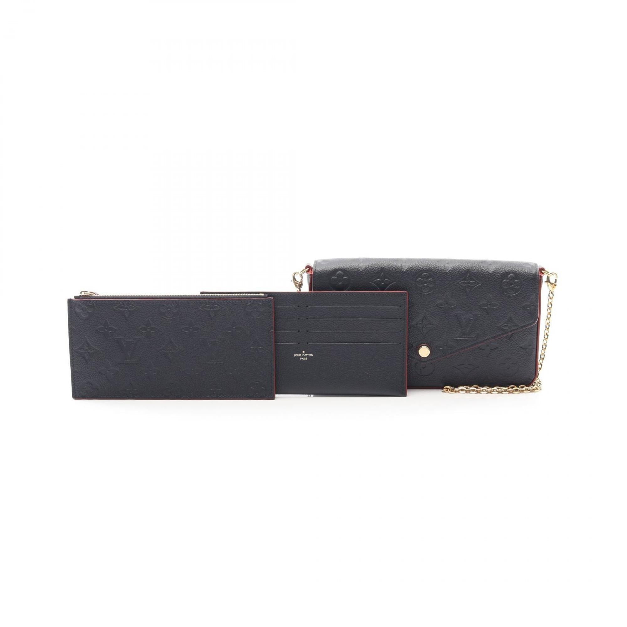 Louis Vuitton Marine Rouge Navy Red Color Monogram Empreinte Pochette Shoulder Bag (Pre-Owned)