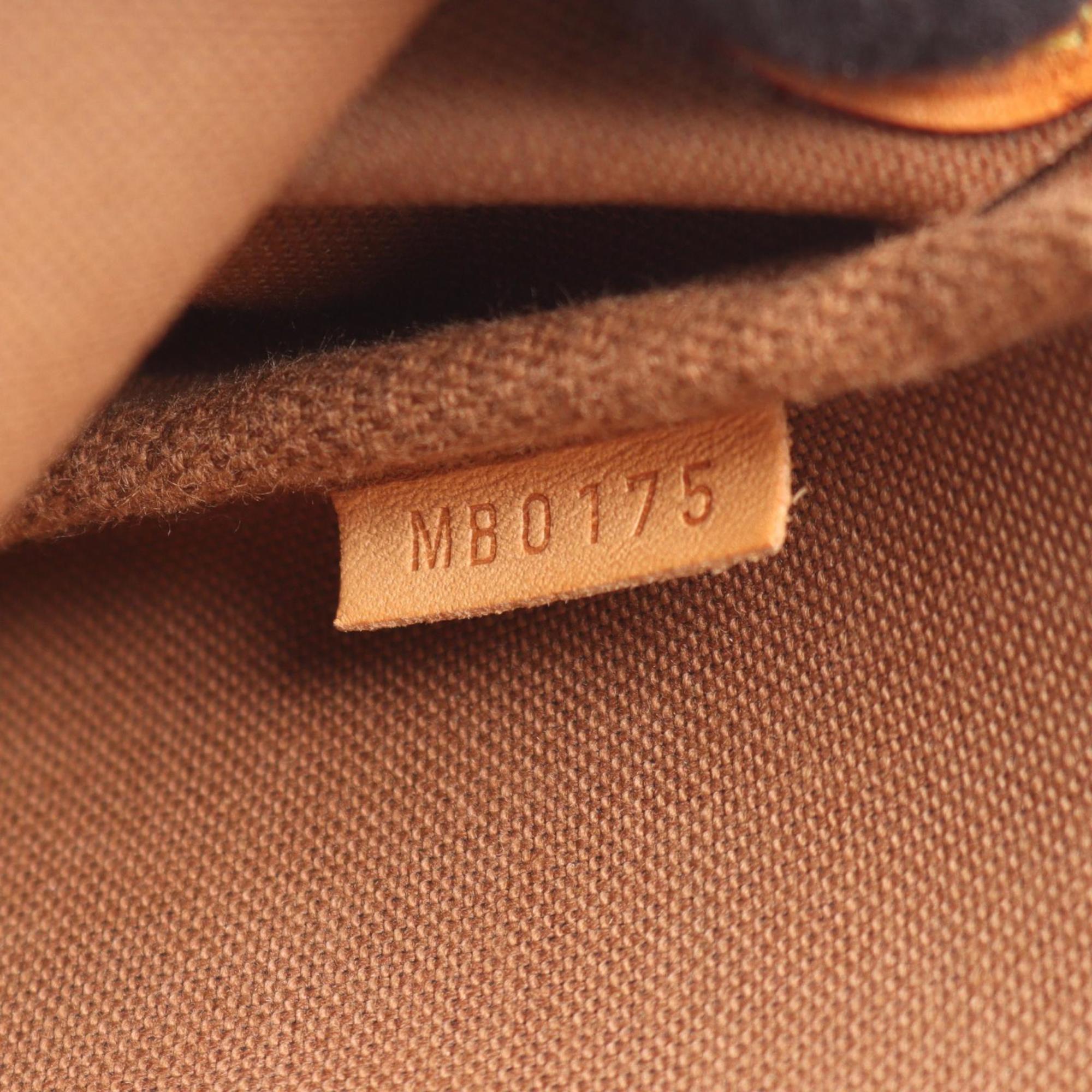 Louis Vuitton Brown Coated Canvas Leather Shoulder Bag (Pre-Owned)