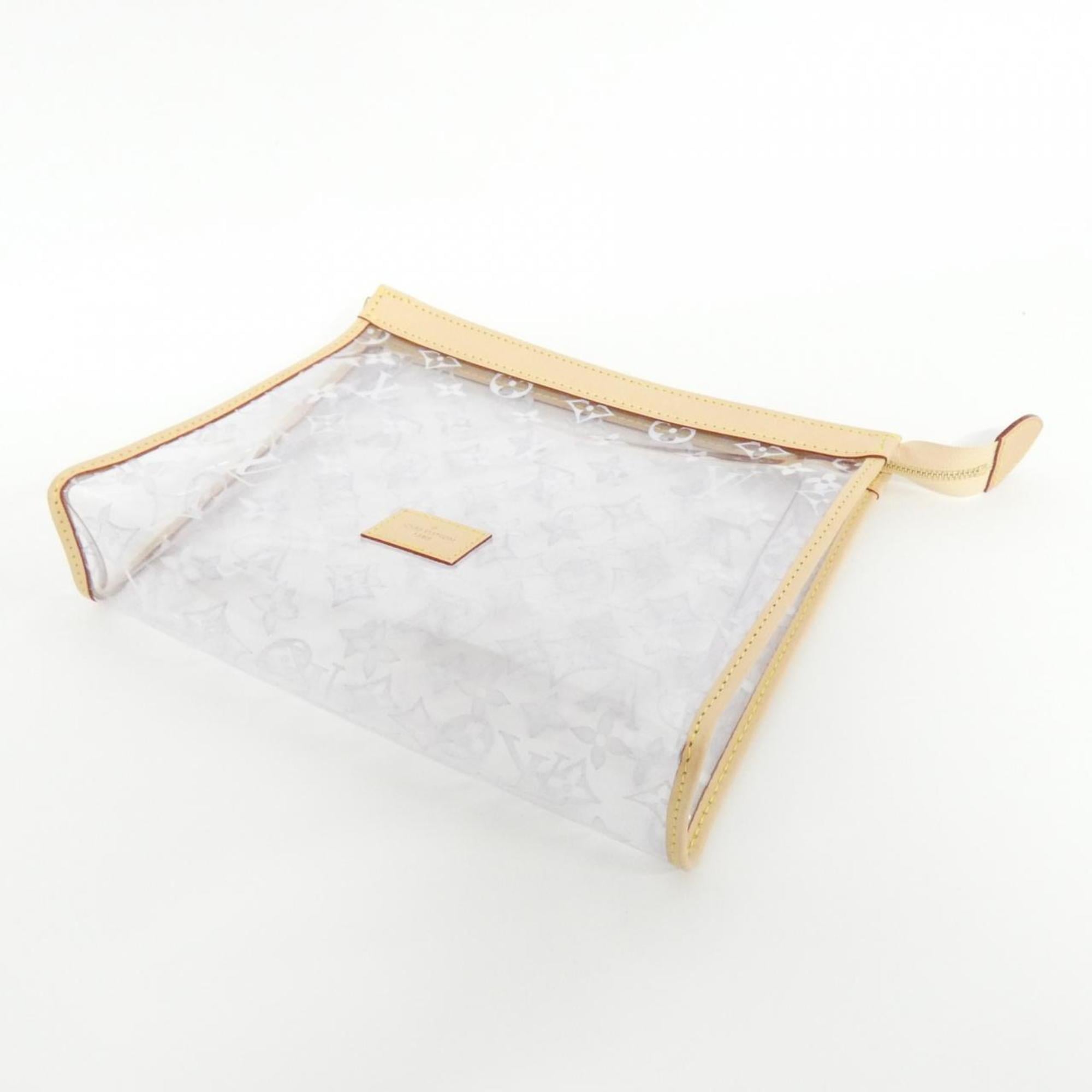 Louis Vuitton Gold Natural Polyester Pouch (Pre-Owned)