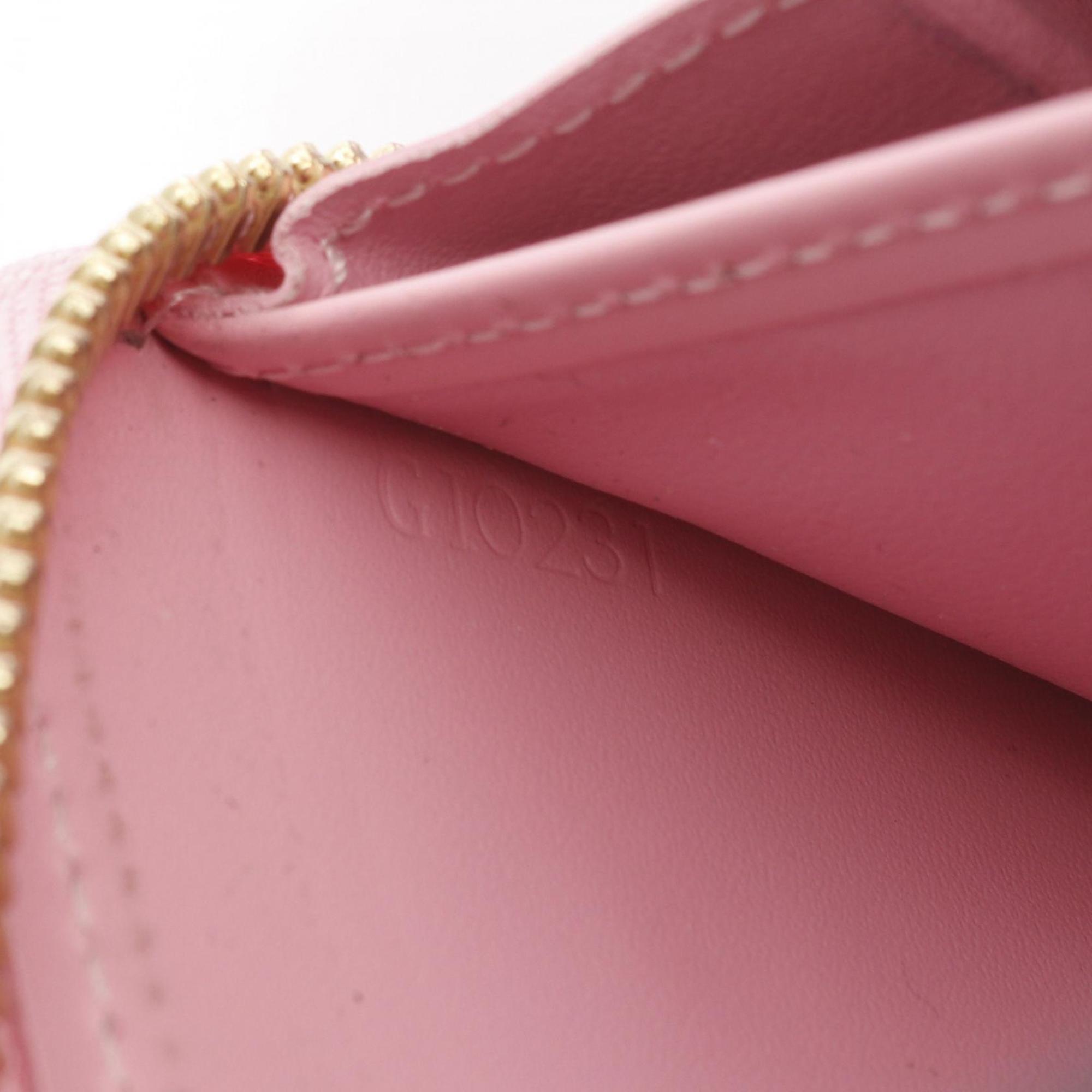 Louis Vuitton Pink Vernis Patent Leather Long Wallet (Bi-Fold) (Pre-Owned)