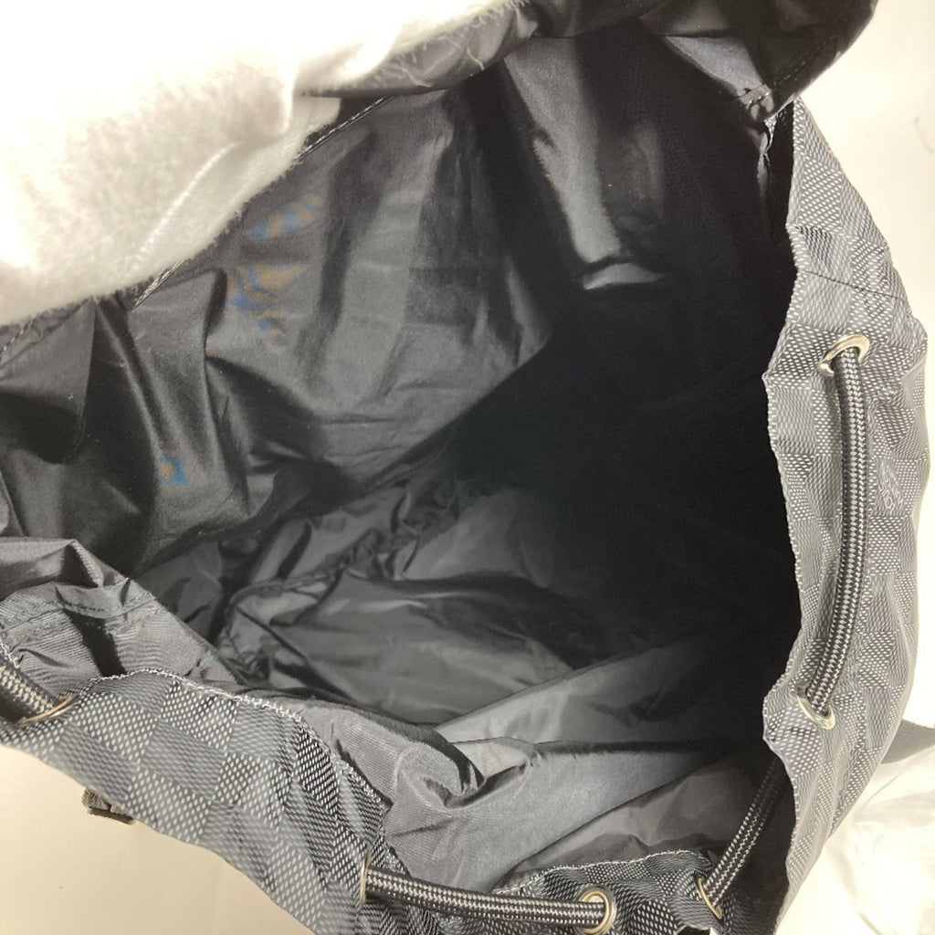 Louis Vuitton Damier Aventure Black Leather Nylon Backpack (Pre-Owned)