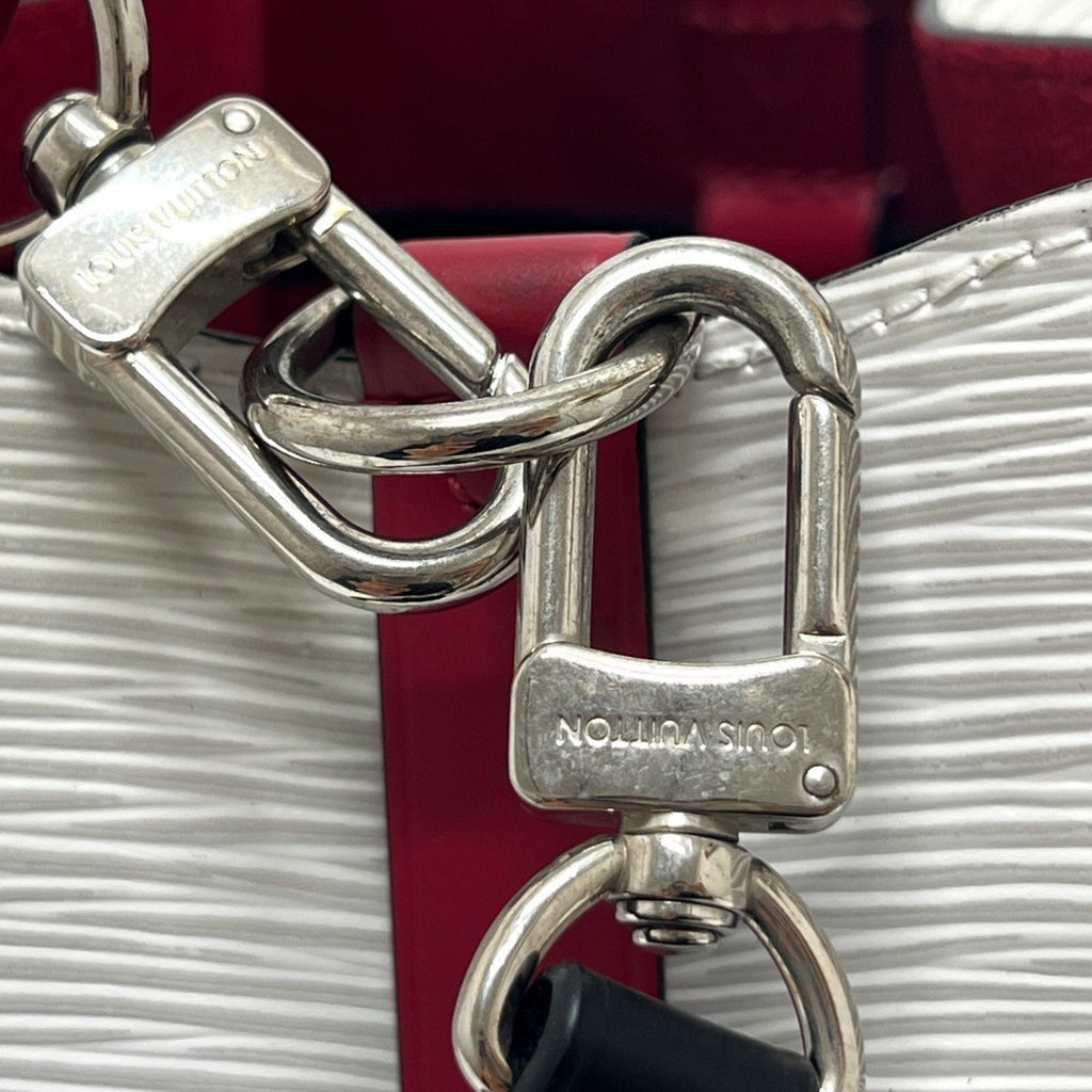 Louis Vuitton Black Red Color Tricolor White Epi Leather Shoulder Bag (Pre-Owned)