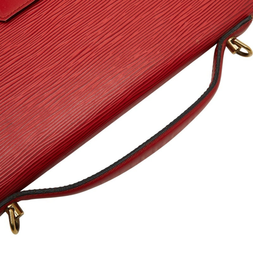 Louis Vuitton Castilian Red Leather Handbag Shoulder Bag (Pre-Owned)