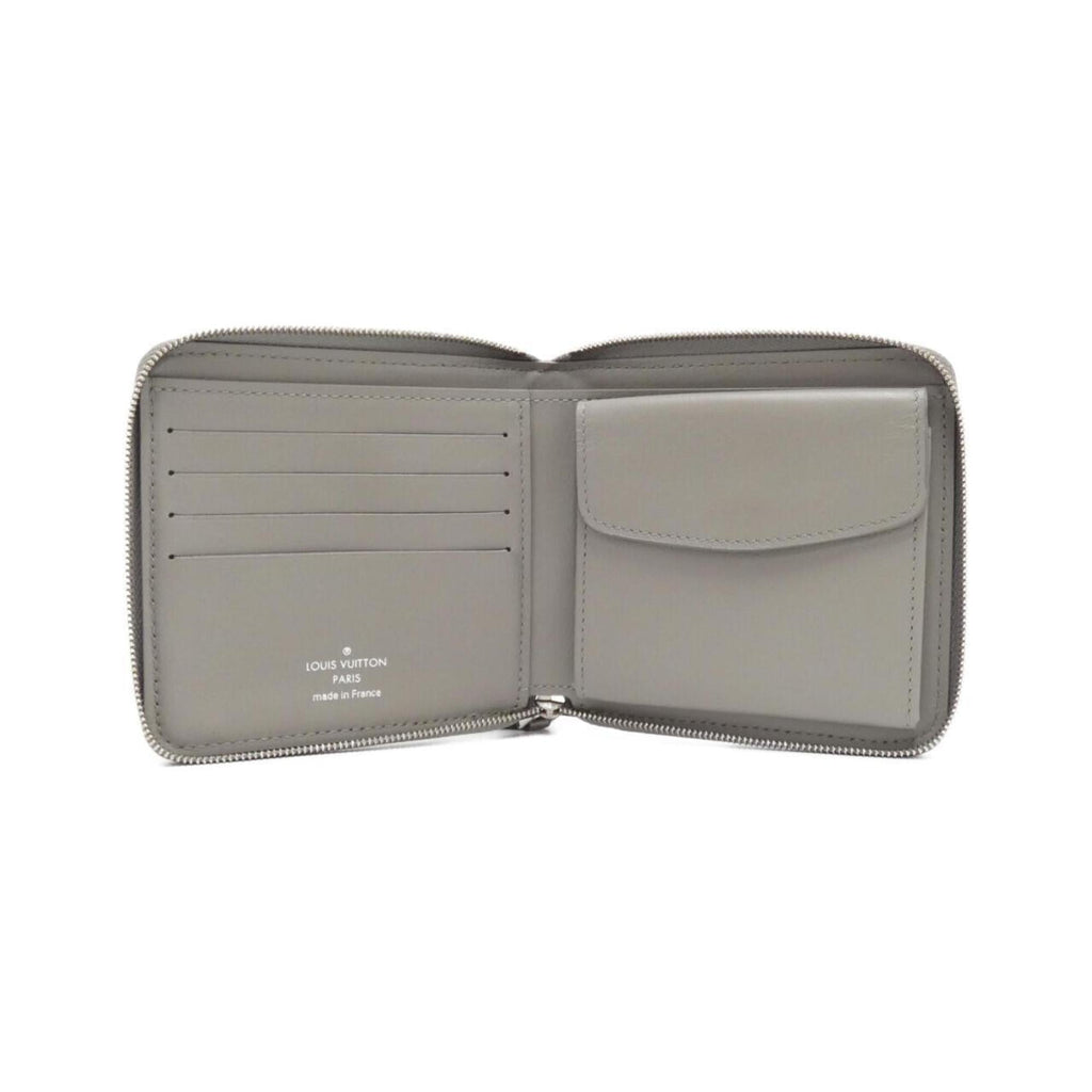 Louis Vuitton Metallic Gray Leather Wallet (Bi-Fold) (Pre-Owned)
