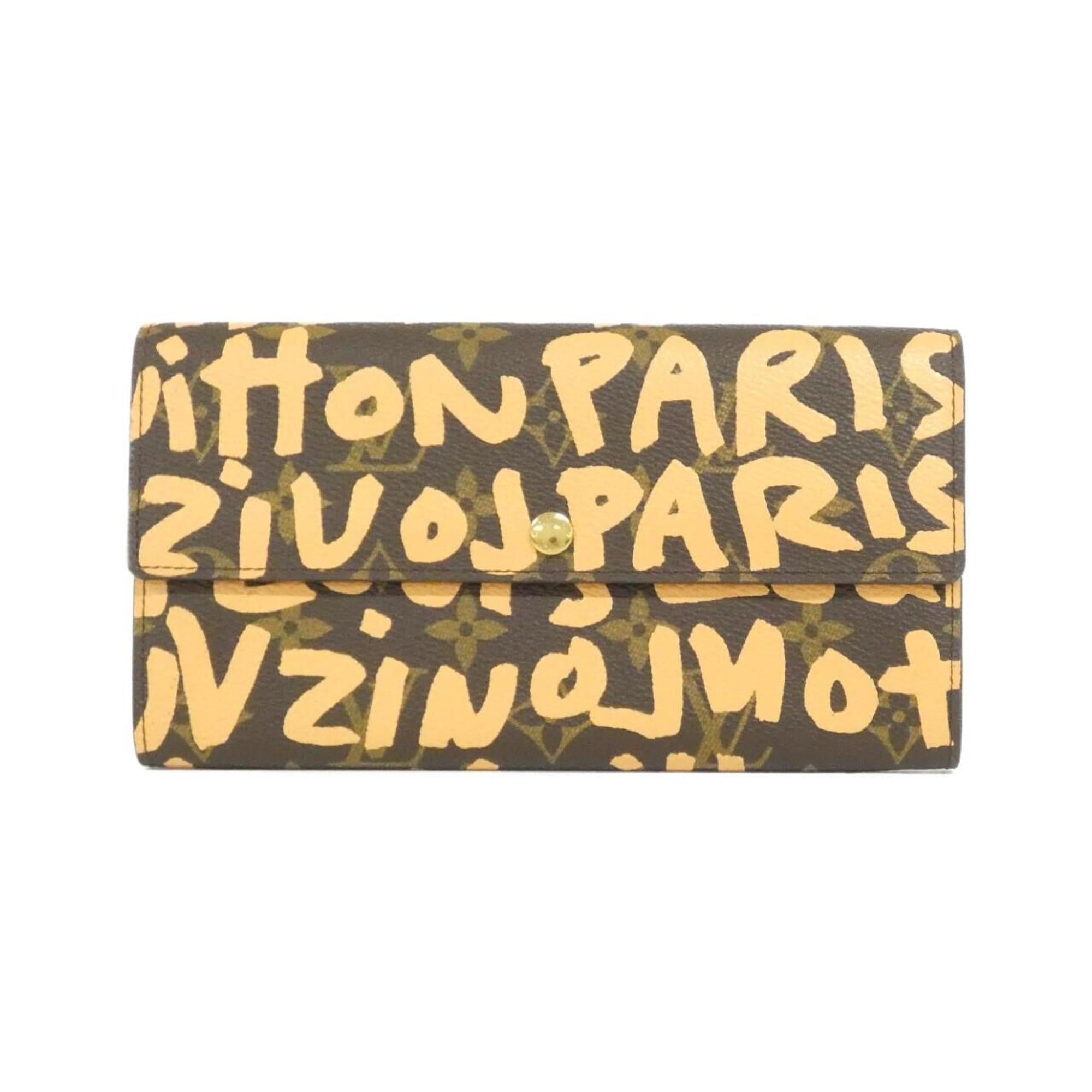 Louis Vuitton Brown Coated Canvas Long Wallet (Bi-Fold) (Pre-Owned)