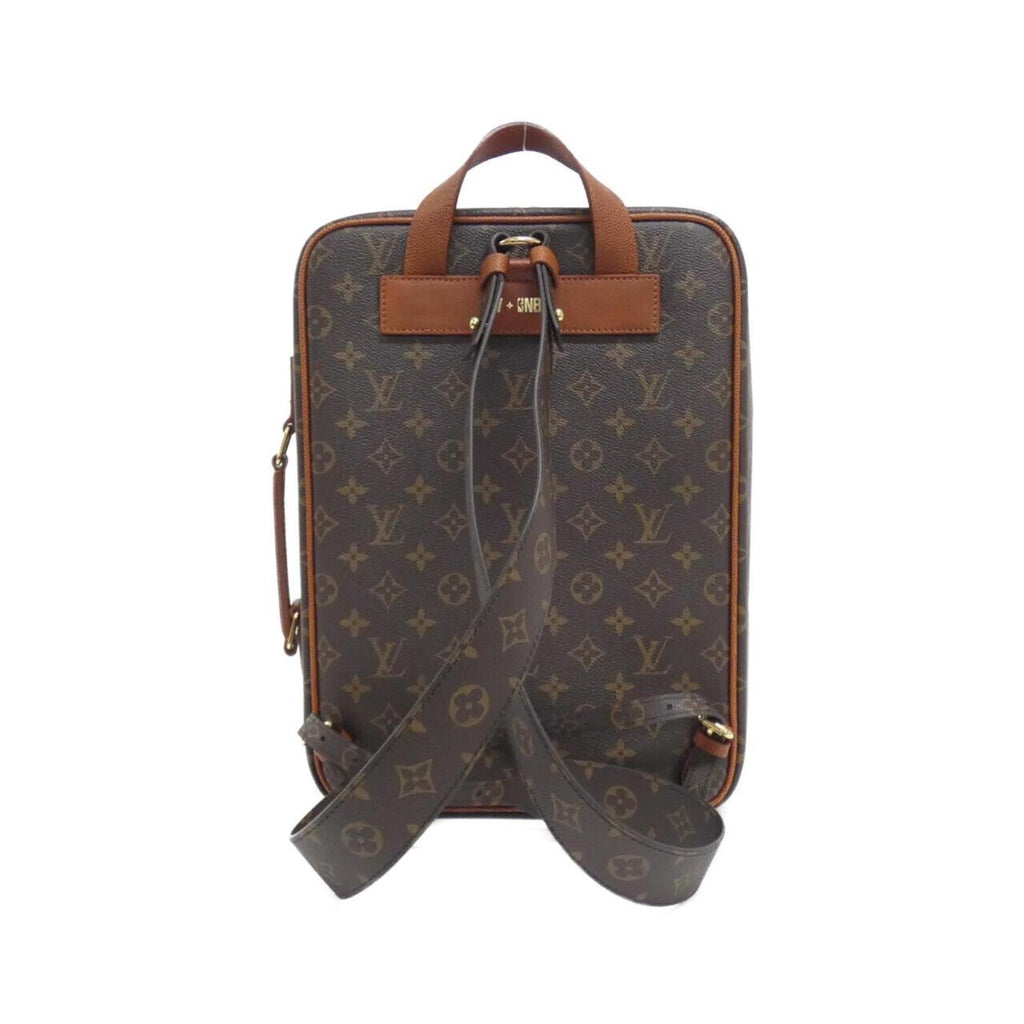 Louis Vuitton Marron Coated Canvas Backpack (Pre-Owned)