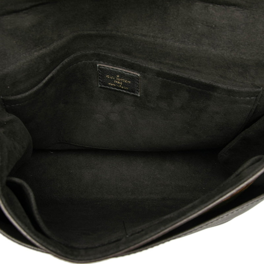 Louis Vuitton Black Brown Pvc Leather Handbag Shoulder Bag (Pre-Owned)