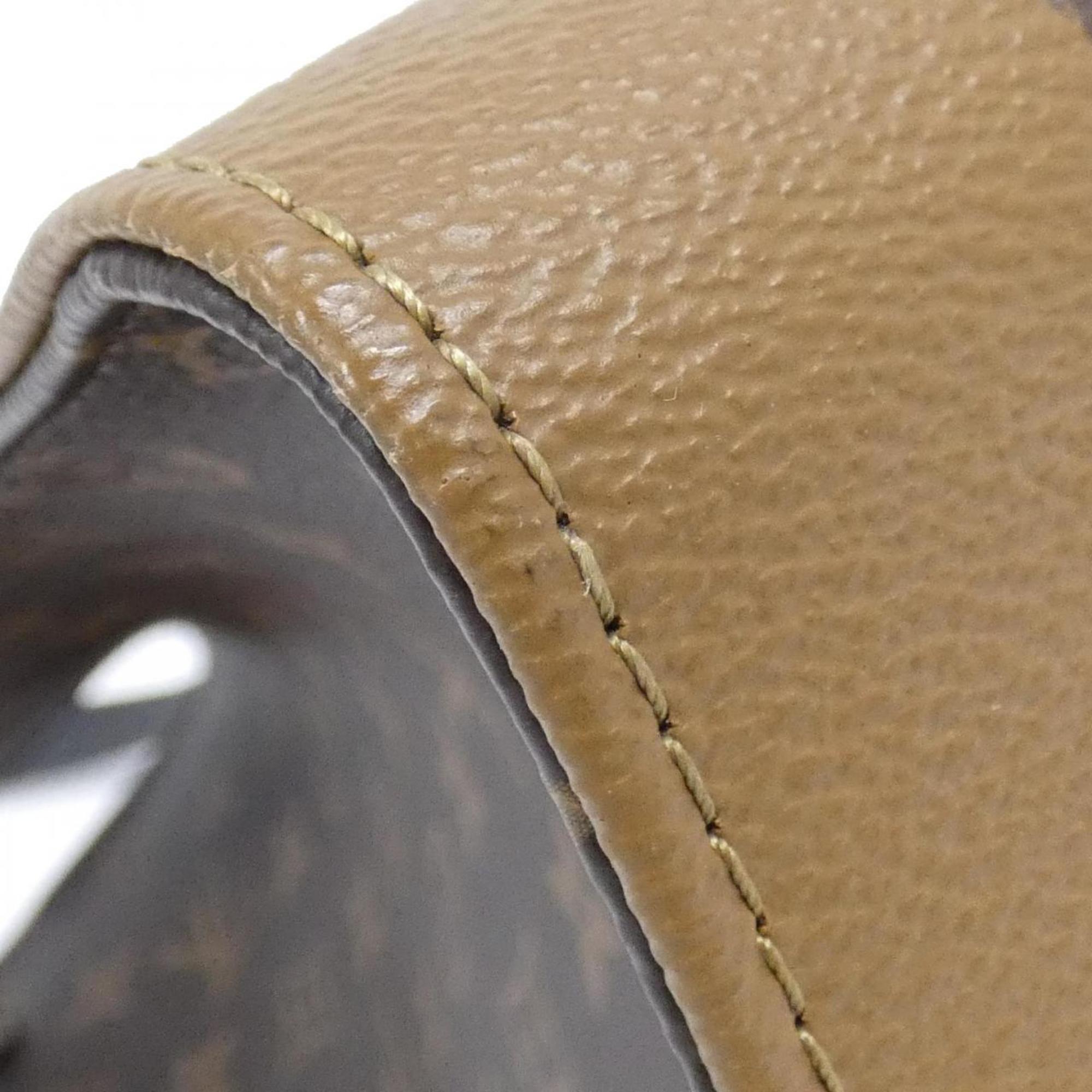Louis Vuitton Marron Coated Canvas Handbag (Pre-Owned)