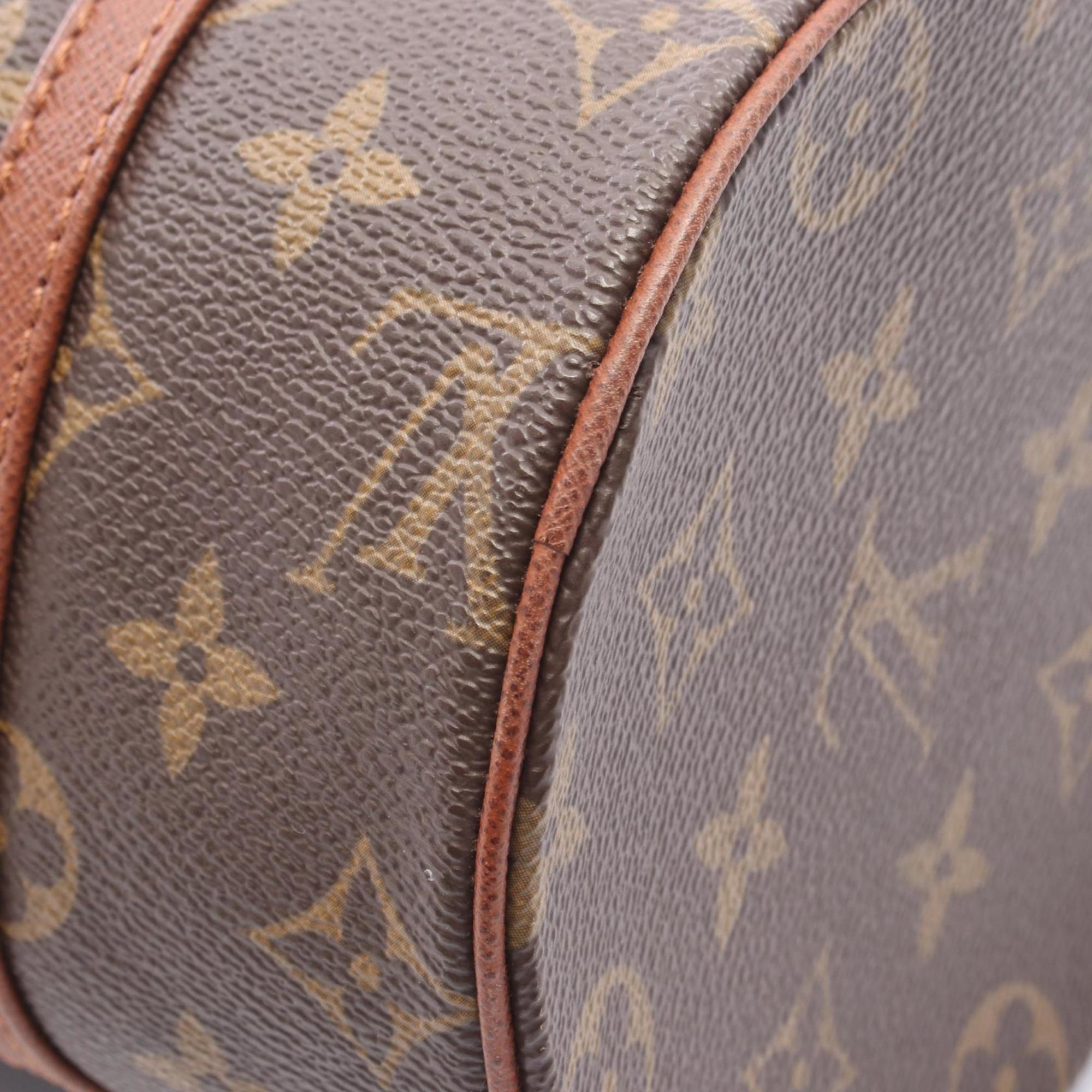 Louis Vuitton Brown Monogram Coated Canvas Leather Handbag (Pre-Owned)