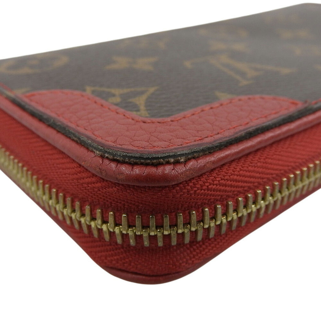 Louis Vuitton Monogram Red Color Pvc Long Wallet (Bi-Fold) (Pre-Owned)