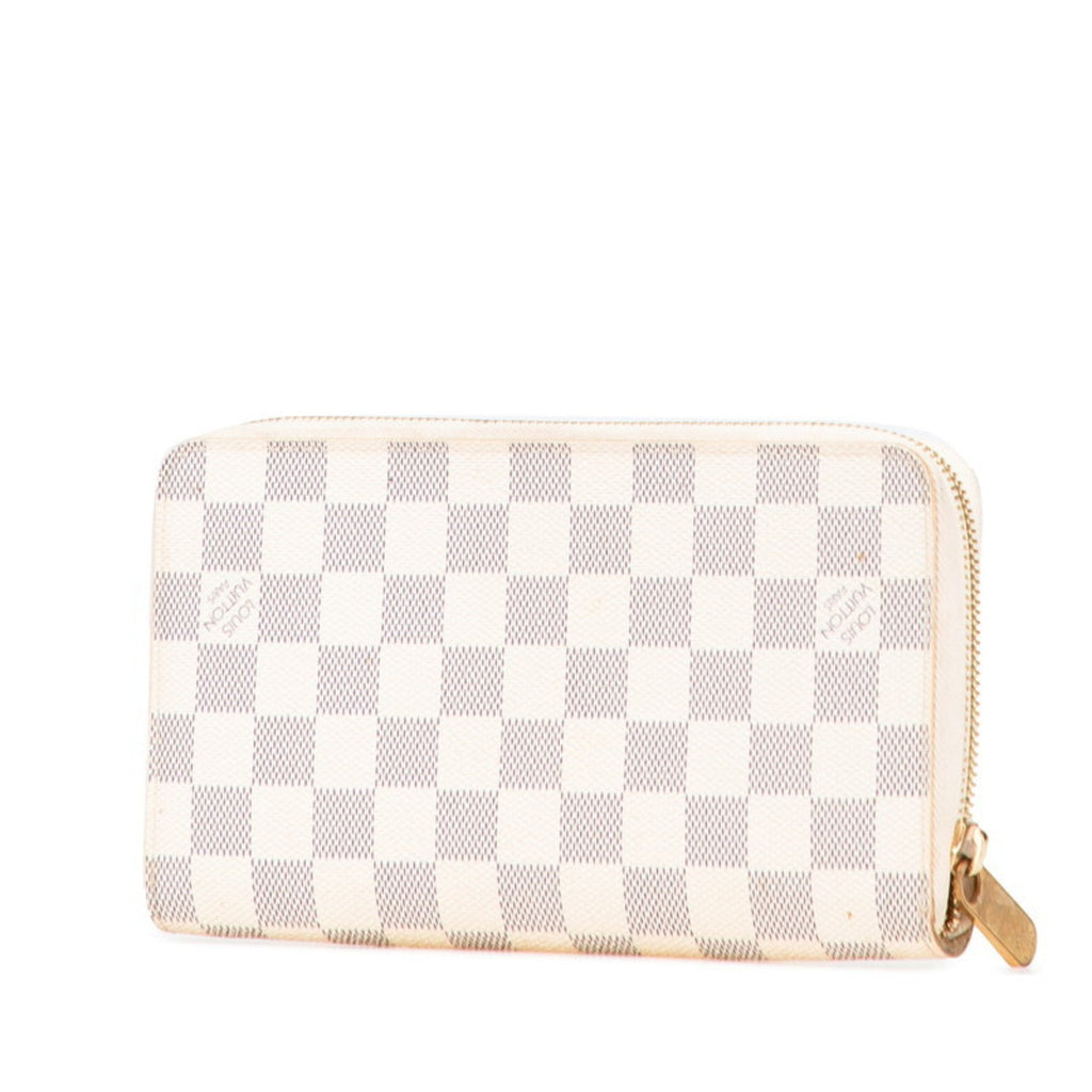 Louis Vuitton Damier Azur Azur Pvc Leather Long Wallet (Bi-Fold) (Pre-Owned)