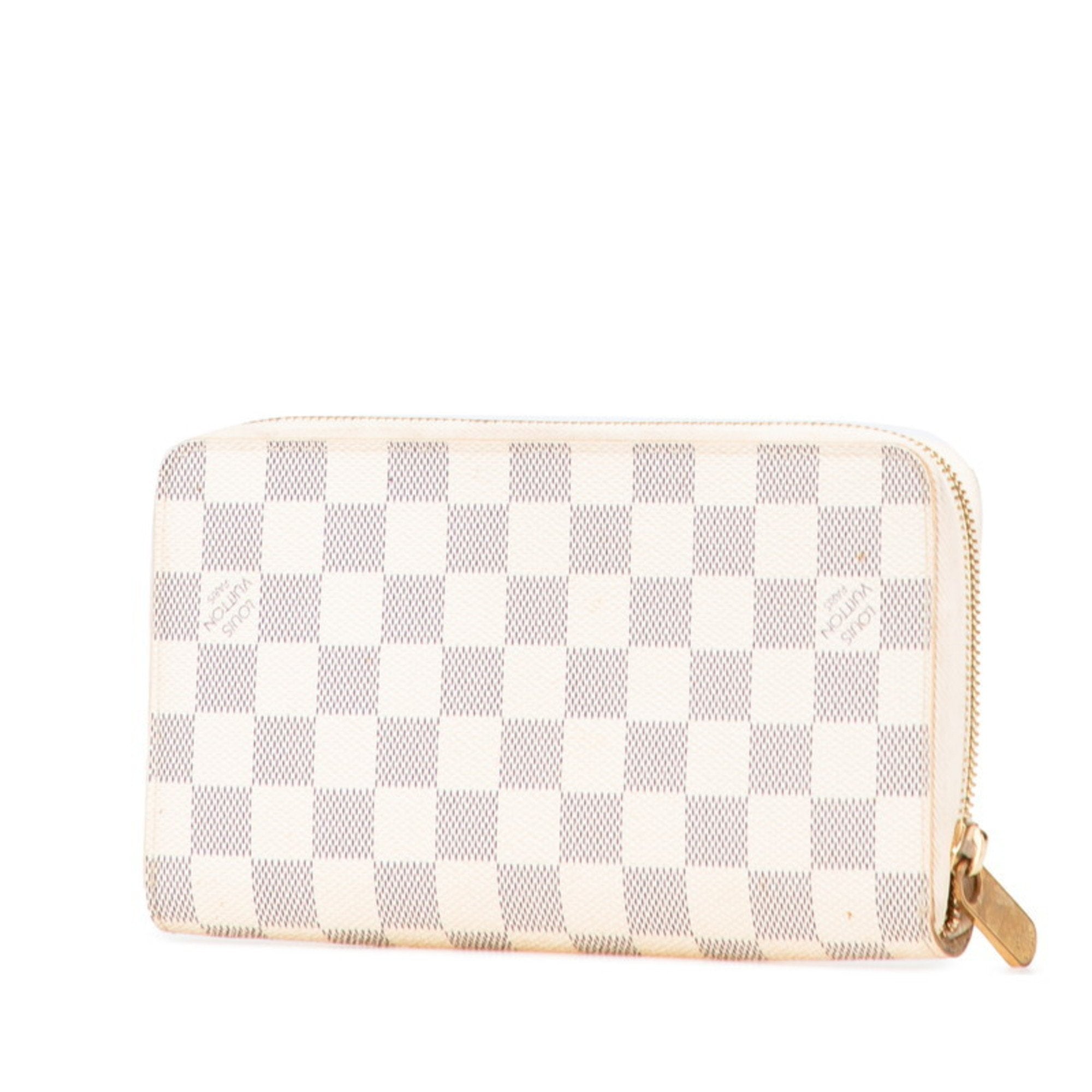 Louis Vuitton Damier Azur Azur Pvc Leather Long Wallet (Bi-Fold) (Pre-Owned)