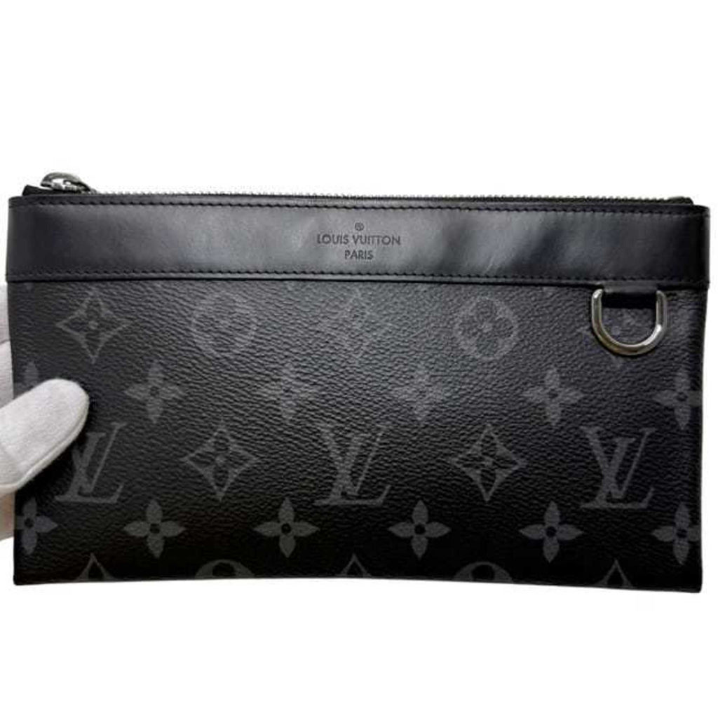 Louis Vuitton Black Monogram Eclipse Monogram Eclipse Leather Pochette Pouch (Pre-Owned)