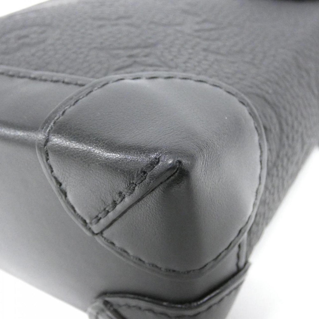 Louis Vuitton Black Leather Shoulder Bag (Pre-Owned)
