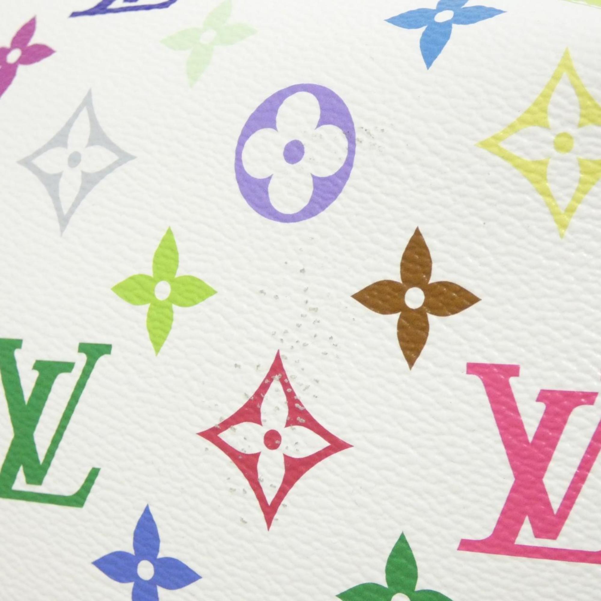 Louis Vuitton Monogram Multicolore White Coated Canvas Boston Bag (Pre-Owned)