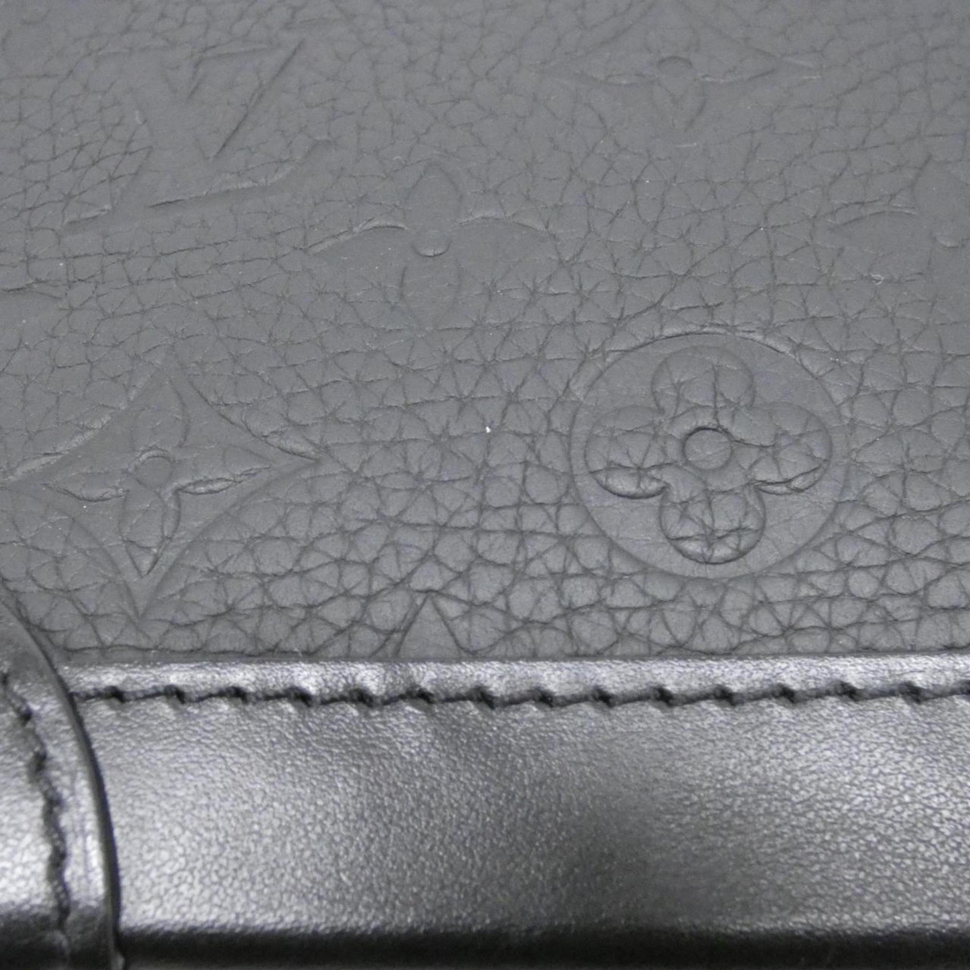 Louis Vuitton Black Leather Shoulder Bag (Pre-Owned)