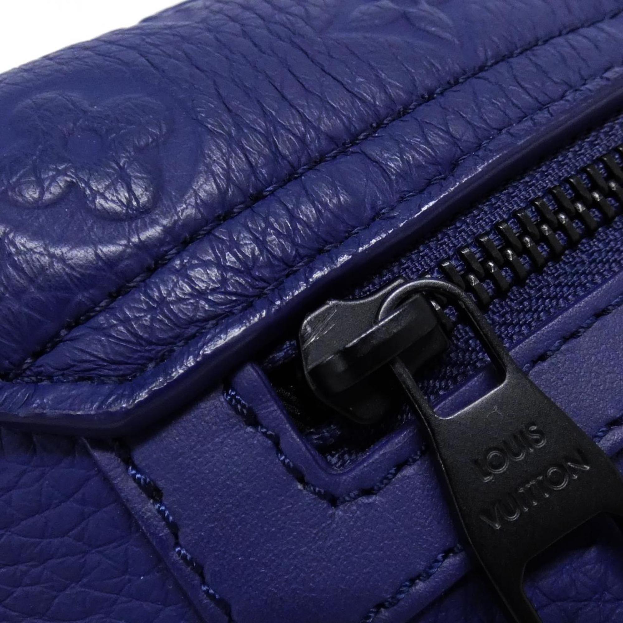 Louis Vuitton Taurillon Blue Nuit Leather Shoulder Bag (Pre-Owned)