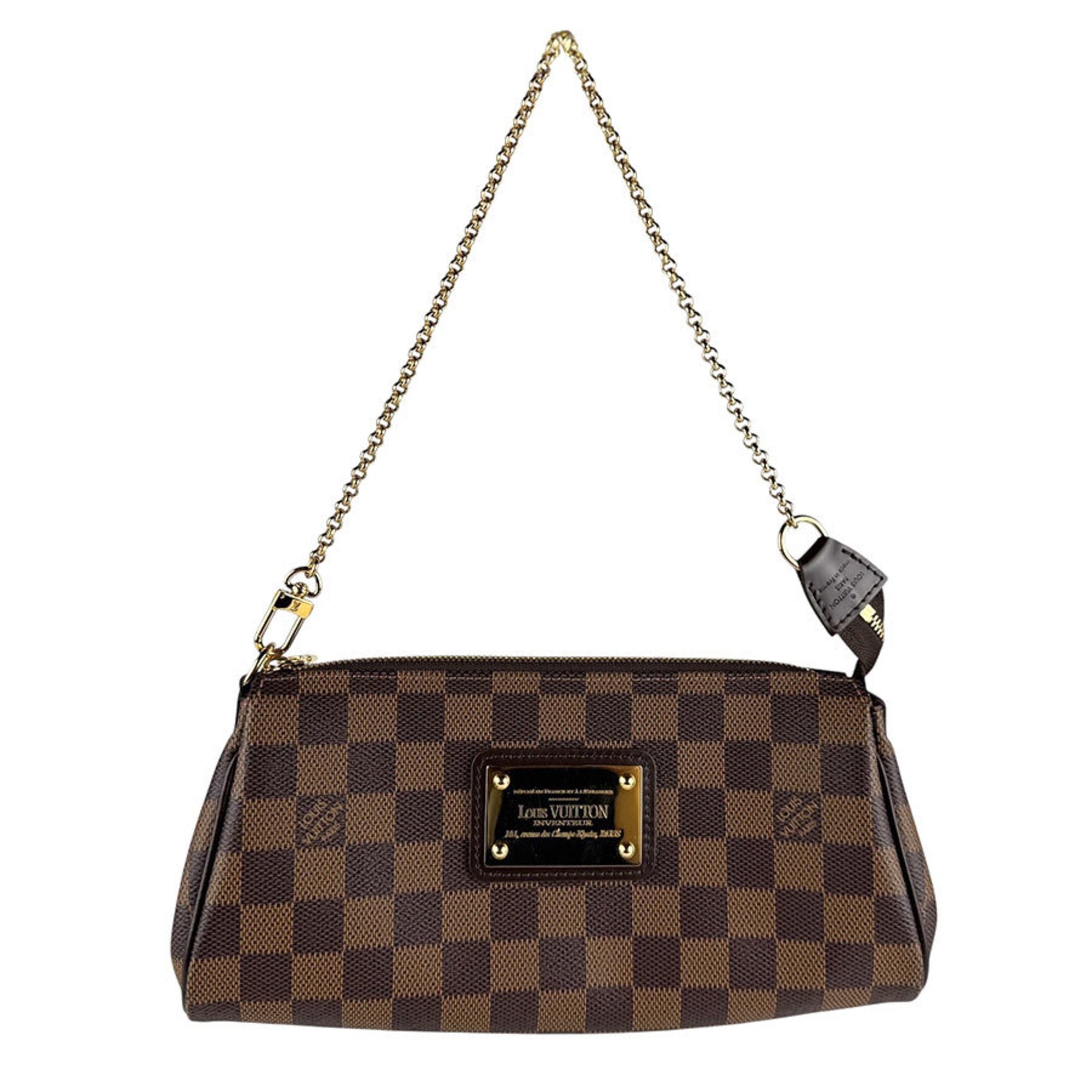 Louis Vuitton Damier Canvas Ebene Damier Canvas Shoulder Bag (Pre-Owned)
