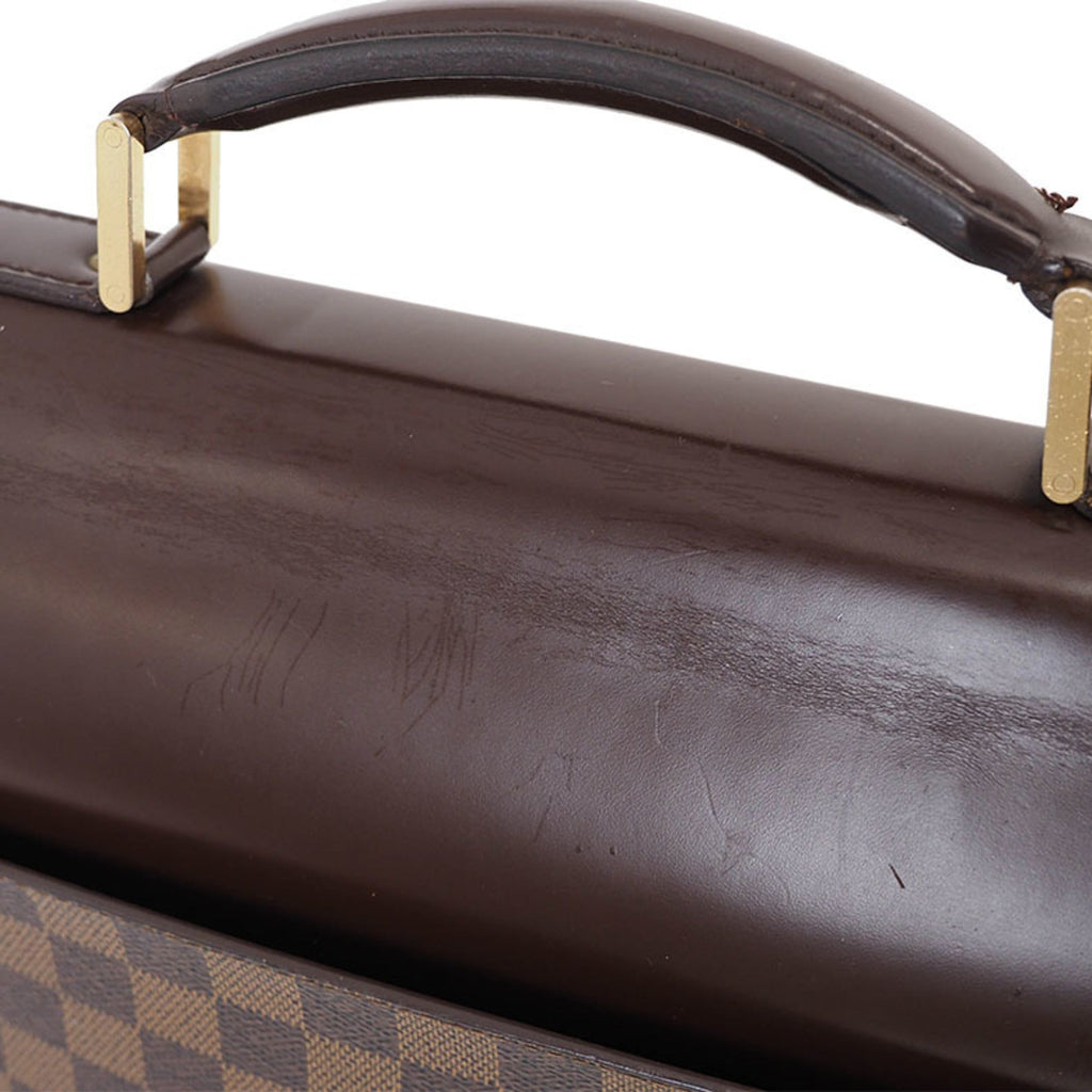 Louis Vuitton Damier Damier Canvas Ebene Handbag (Pre-Owned)