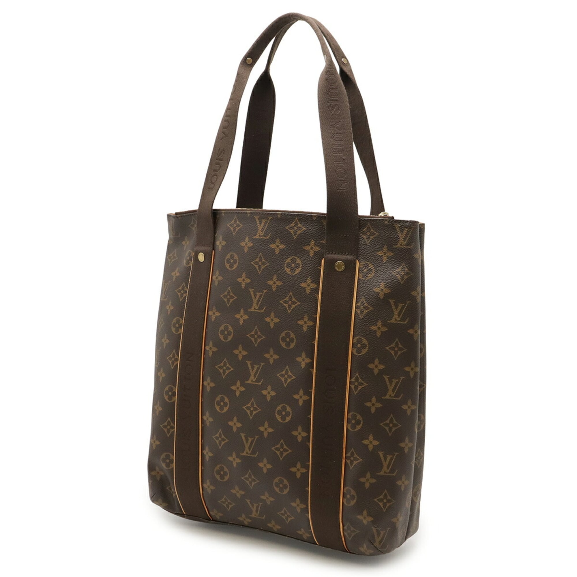 Louis Vuitton Brown Canvas Shoulder Bag Tote Bag (Pre-Owned)