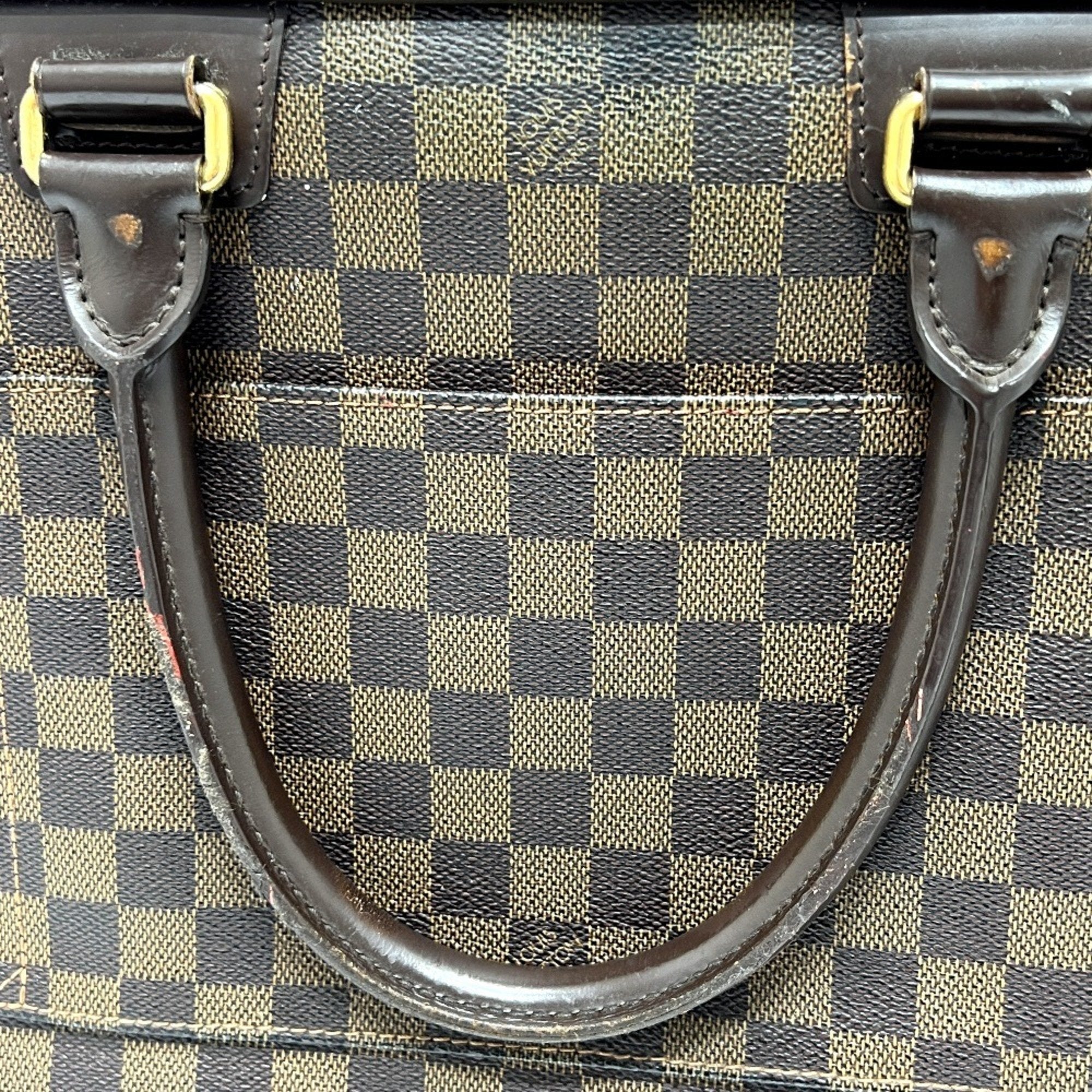 Louis Vuitton Brown Damier Canvas Ebene Damier Canvas Briefcase Handbag (Pre-Owned)