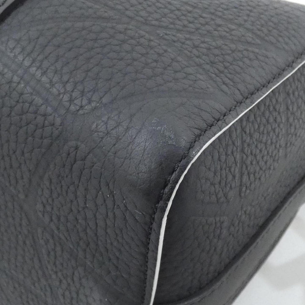 Louis Vuitton Black Leather Shoulder Bag (Pre-Owned)