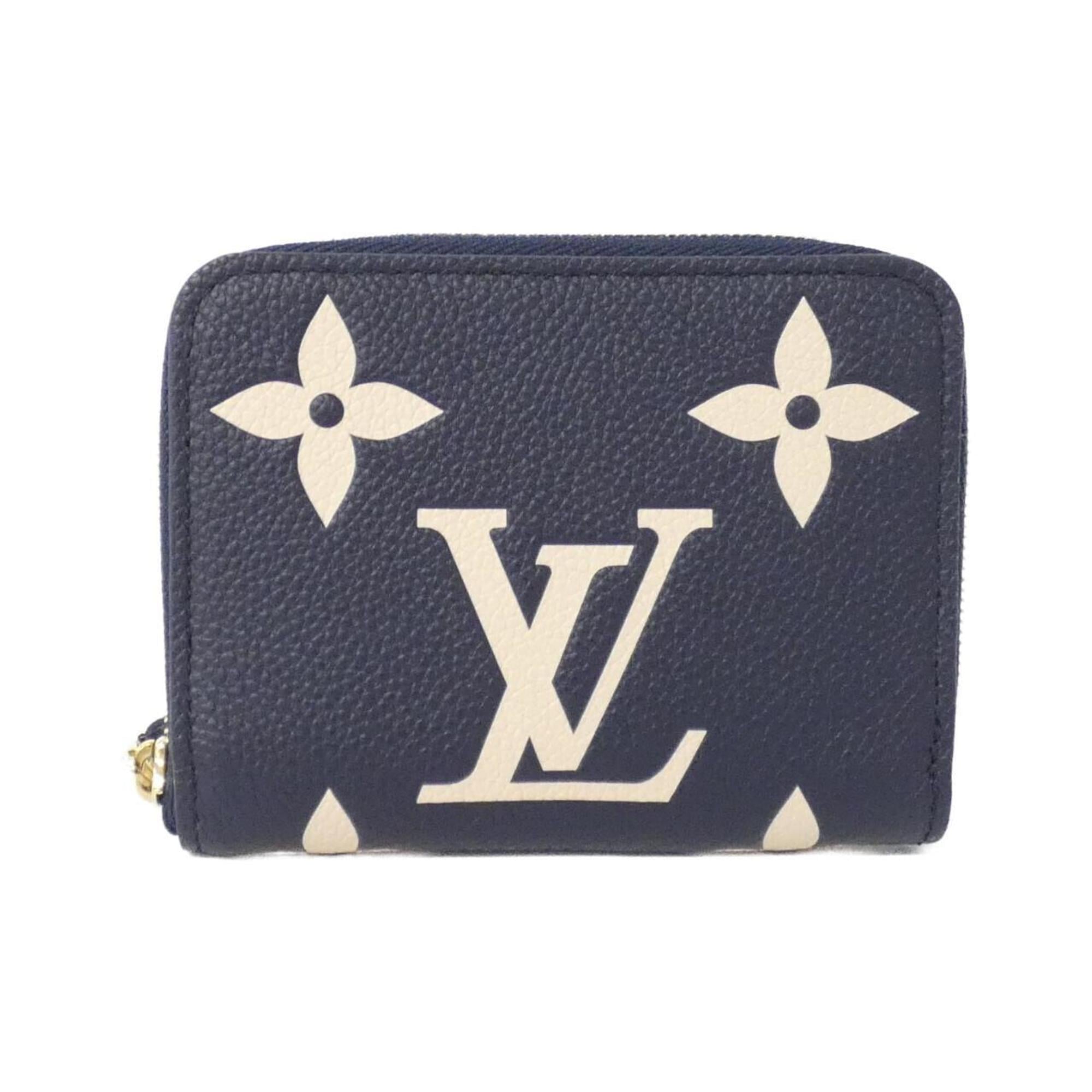 Louis Vuitton Bicolor Cream Monogram Navy Monogram Empreinte Leather Coin Purse/Coin Case (Pre-Owned)