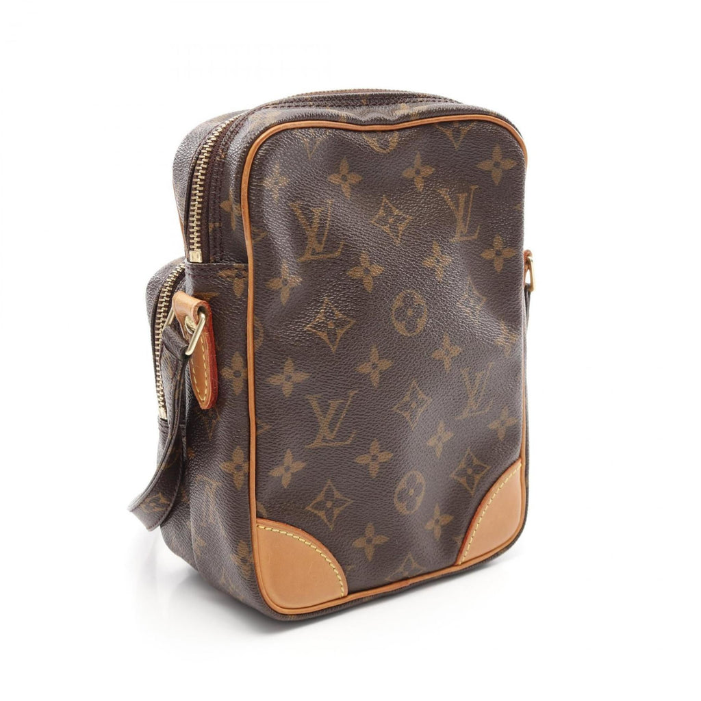 Louis Vuitton Brown Monogram Coated Canvas Leather Pvc Shoulder Bag (Pre-Owned)