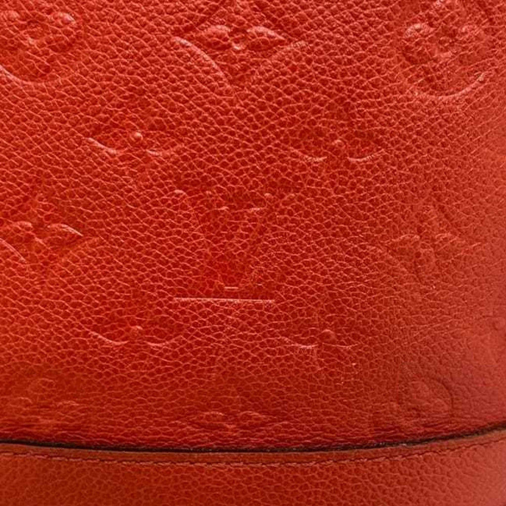 Louis Vuitton Monogram Empreinte Auriane Red Color Leather Tote Bag (Pre-Owned)