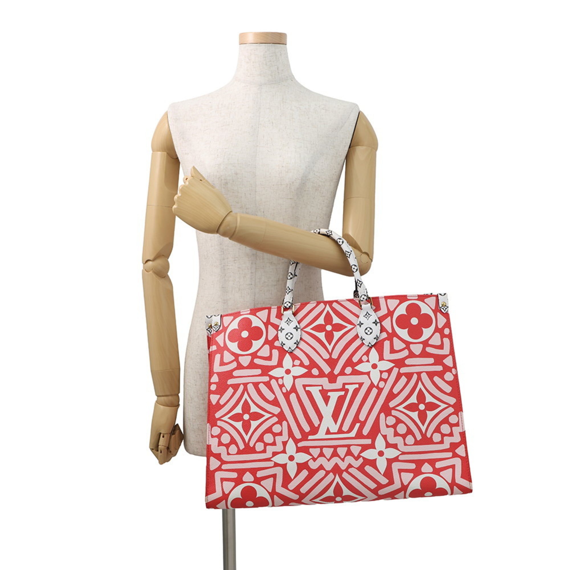 Louis Vuitton Monogram Red Color Monogram Shoulder Bag Tote Bag (Pre-Owned)