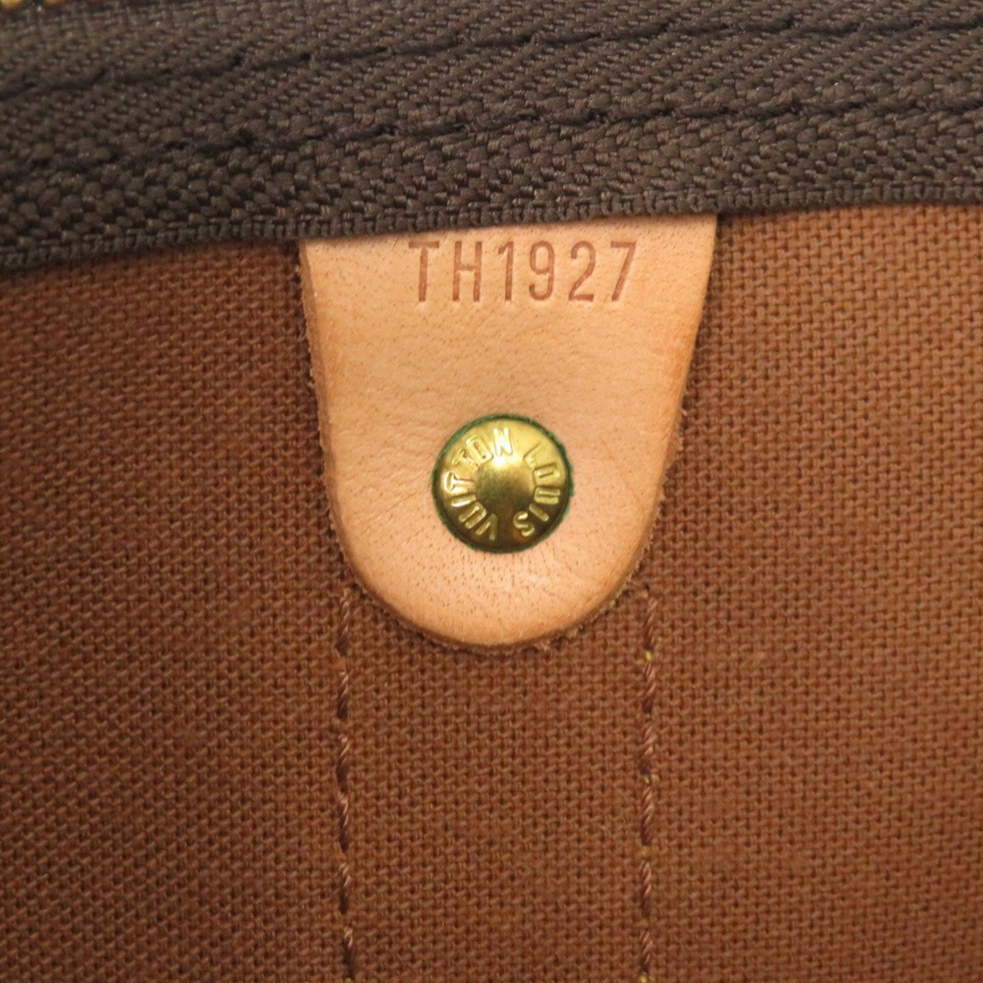 Louis Vuitton Brown Monogram Canvas Boston Bag (Pre-Owned)