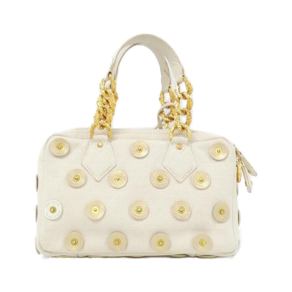 Louis Vuitton Lv Off White Canvas Handbag (Pre-Owned)