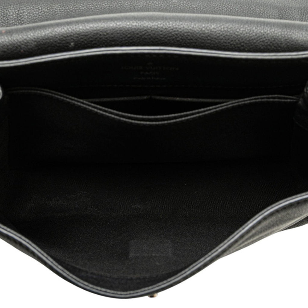 Louis Vuitton Lockme Ii Black Noir Leather Handbag Shoulder Bag (Pre-Owned)