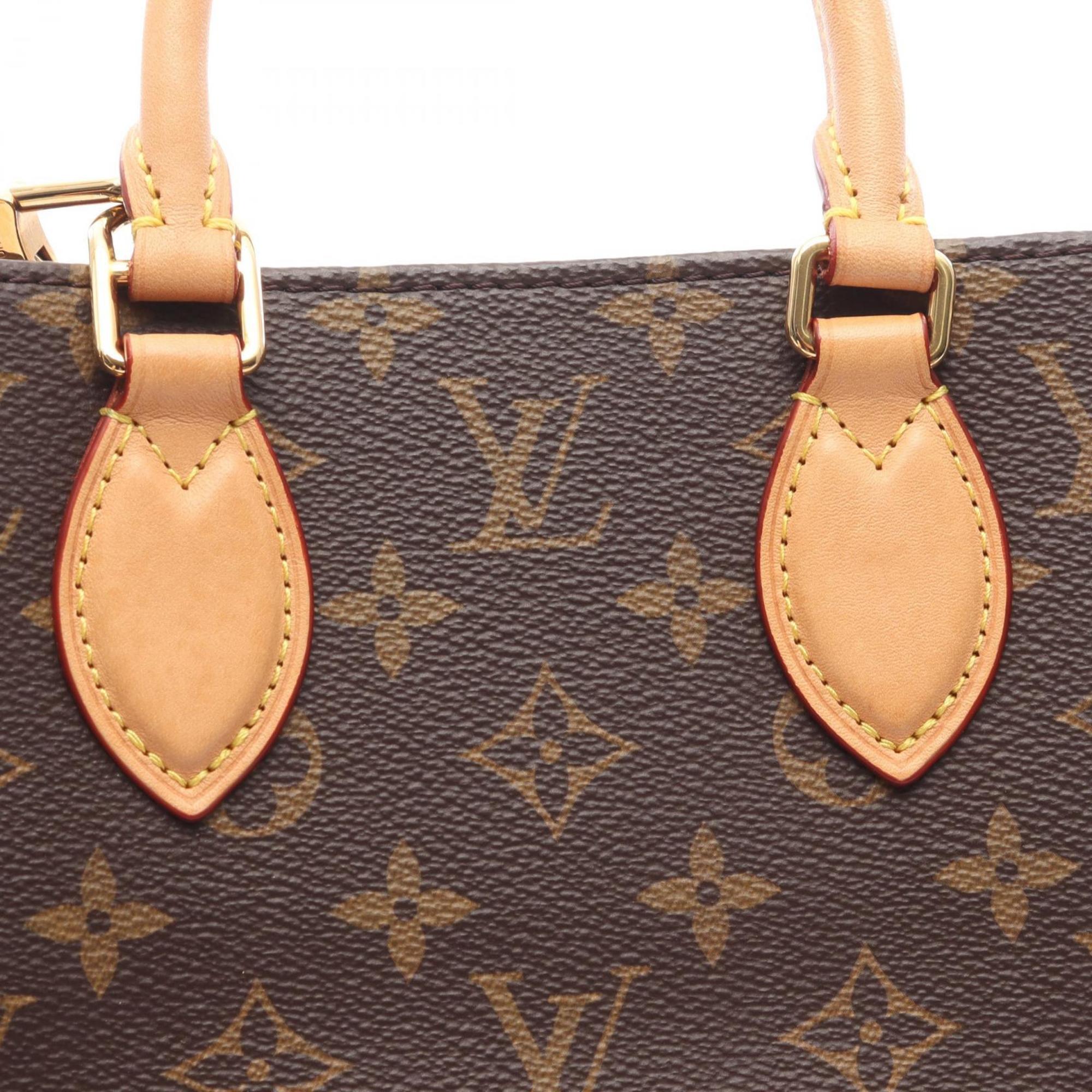 Louis Vuitton Brown Coated Canvas Leather Handbag (Pre-Owned)