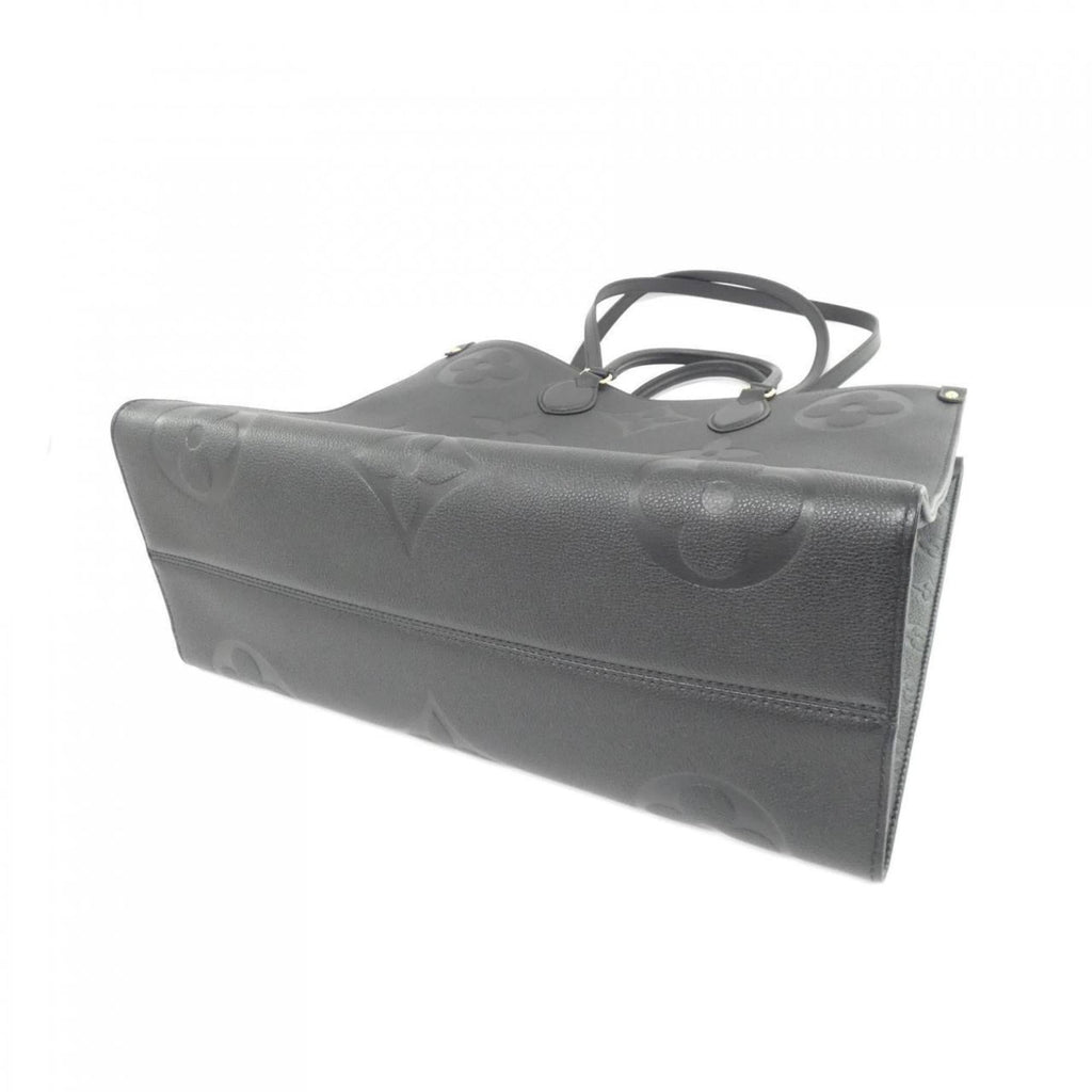 Louis Vuitton Black Leather Handbag (Pre-Owned)