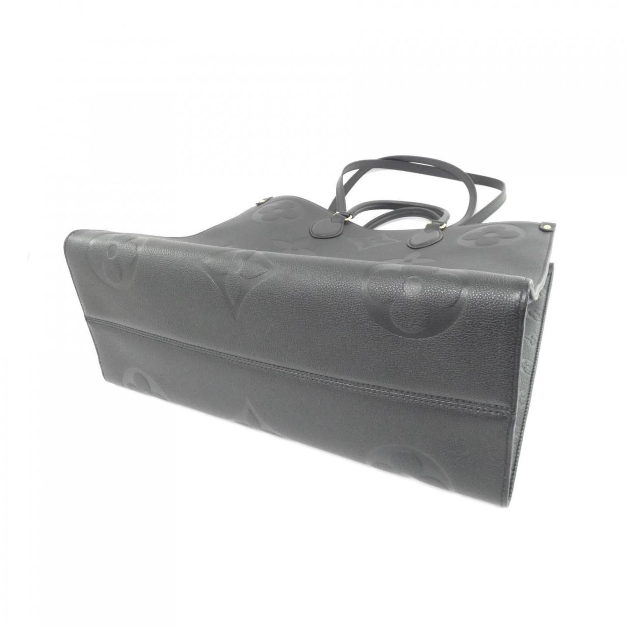 Louis Vuitton Black Leather Handbag (Pre-Owned)