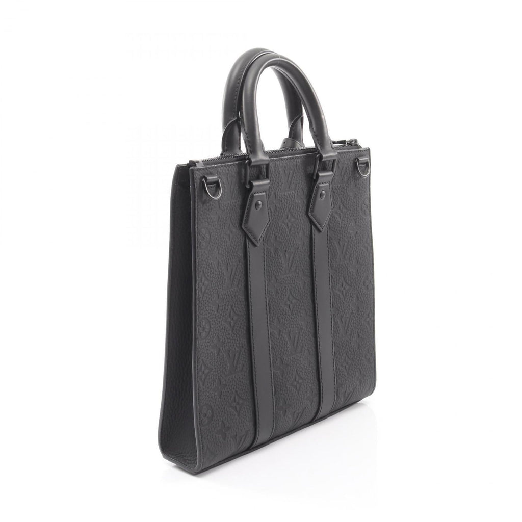 Louis Vuitton Black Noir Leather Handbag Tote Bag (Pre-Owned)