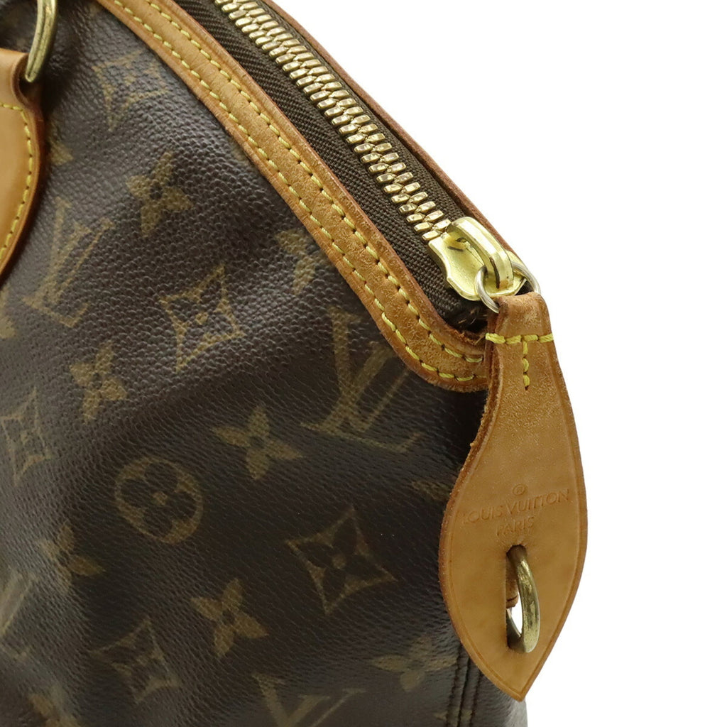 Louis Vuitton Brown Monogram White Monogram Handbag Shoulder Bag Tote Bag (Pre-Owned)