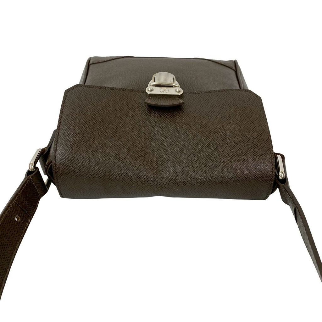 Louis Vuitton Brown Leather Pochette Shoulder Bag (Pre-Owned)