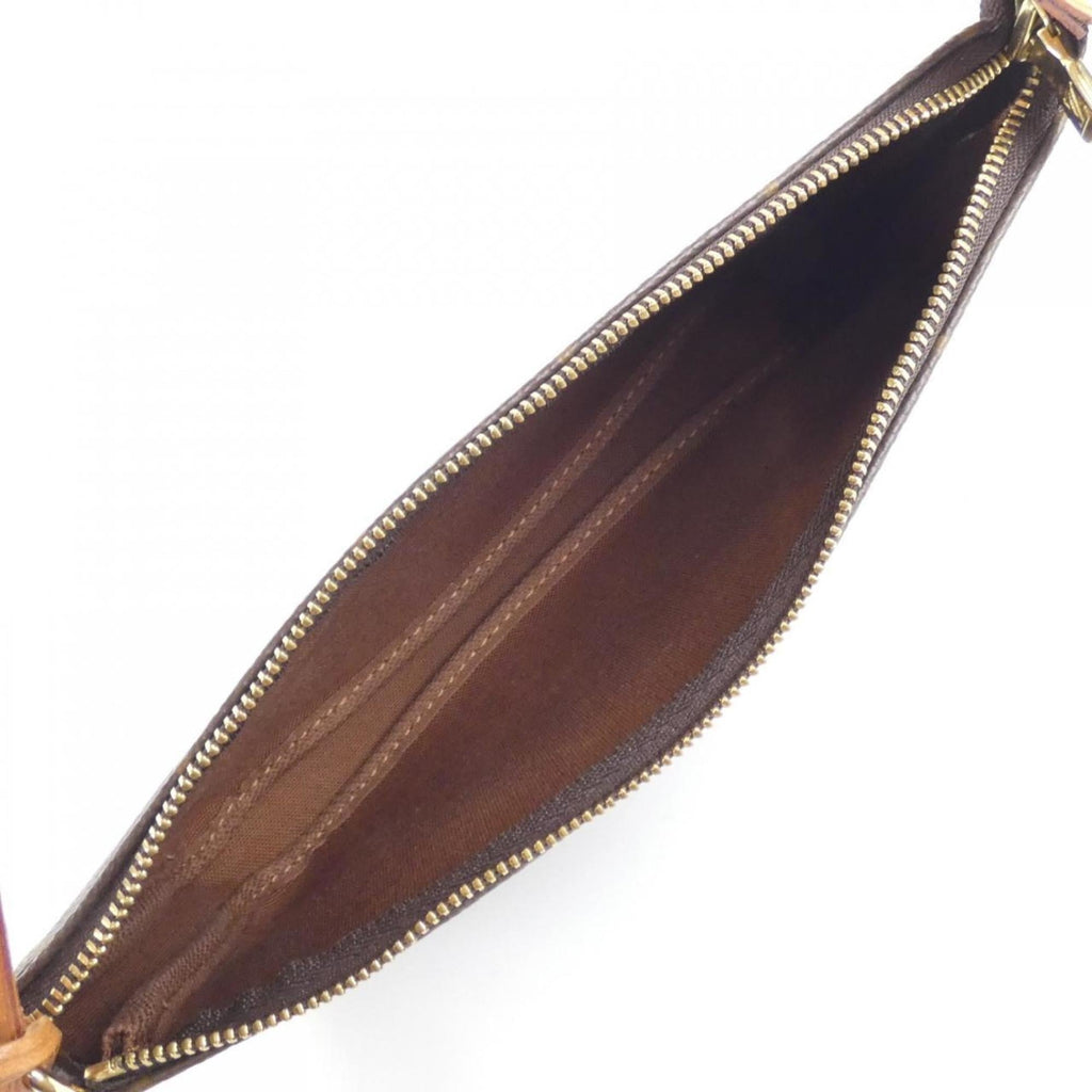 Louis Vuitton Marron Coated Canvas Pouch (Pre-Owned)