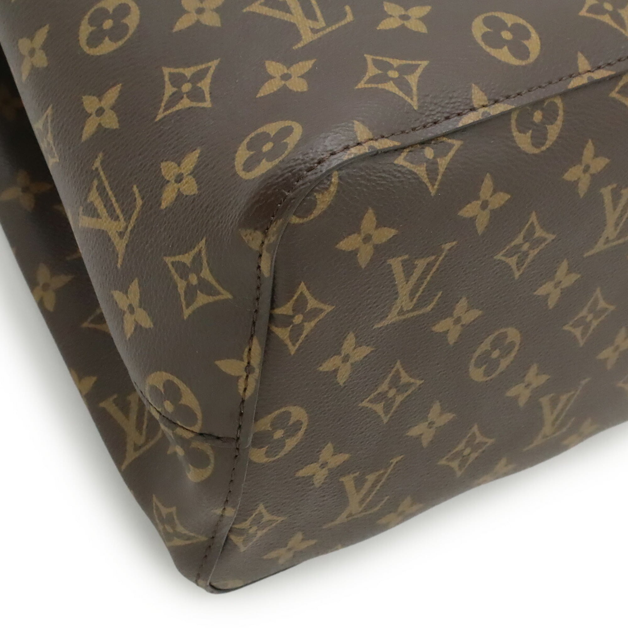 Louis Vuitton Brown Canvas Shoulder Bag (Pre-Owned)