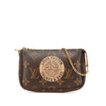 Louis Vuitton Brown Pvc Leather Pochette Pouch (Pre-Owned)