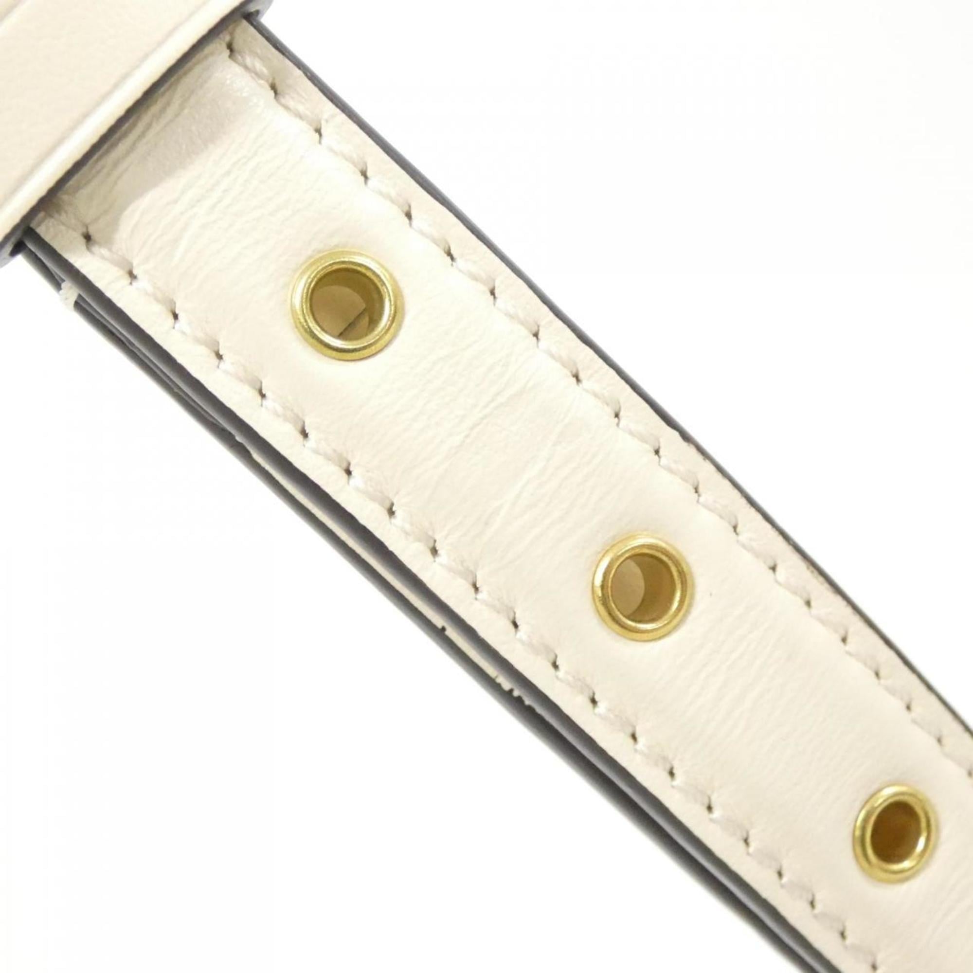 Louis Vuitton Cream Leather Shoulder Bag (Pre-Owned)