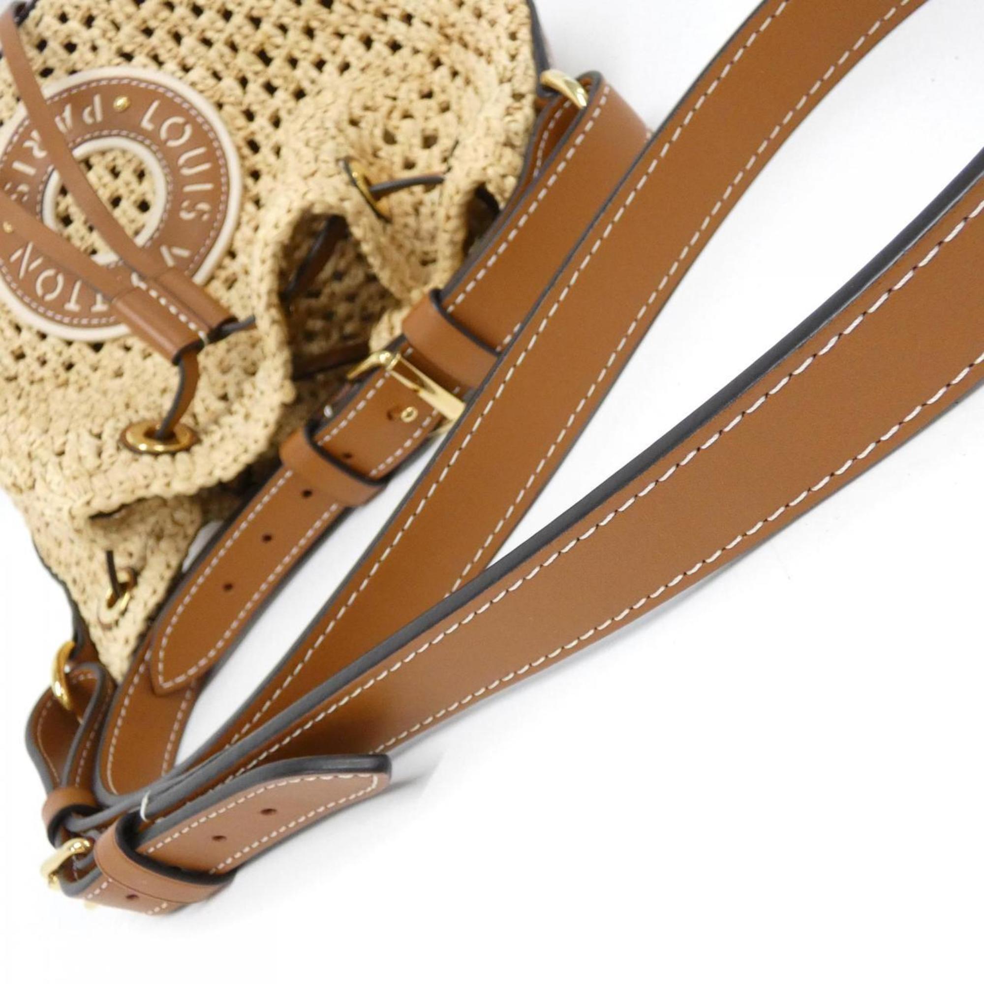 Louis Vuitton Natural Raffia Shoulder Bag (Pre-Owned)