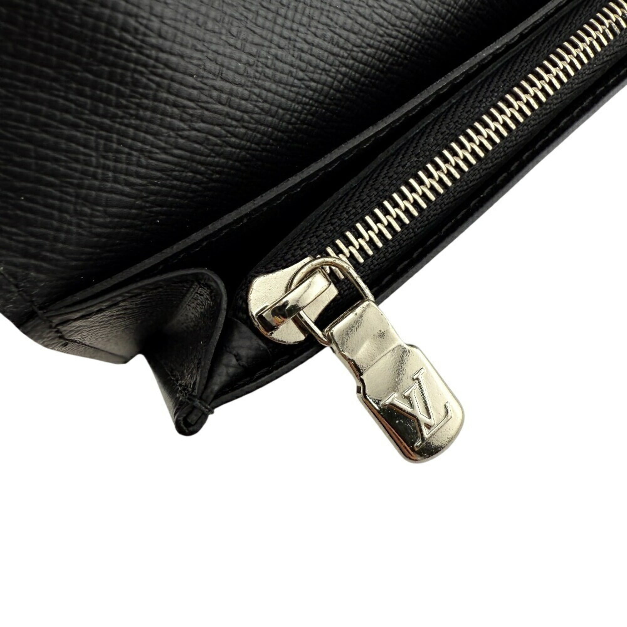 Louis Vuitton Monogram Macassar Brown Leather Long Wallet (Bi-Fold) (Pre-Owned)