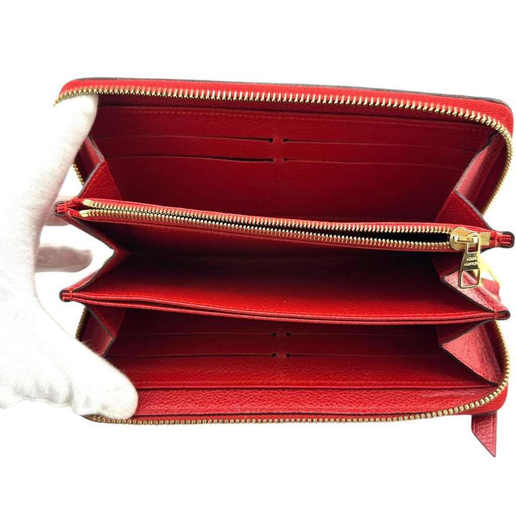 Louis Vuitton Monogram Empreinte Red Color Monogram Empreinte Long Wallet (Bi-Fold) (Pre-Owned)